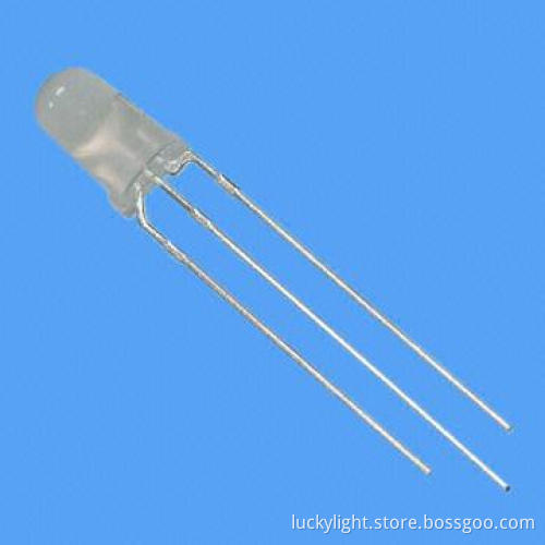 3mm Round Bi-color 3-pin LED Lamp, 590nm Yellow, 570nm Yellow Green